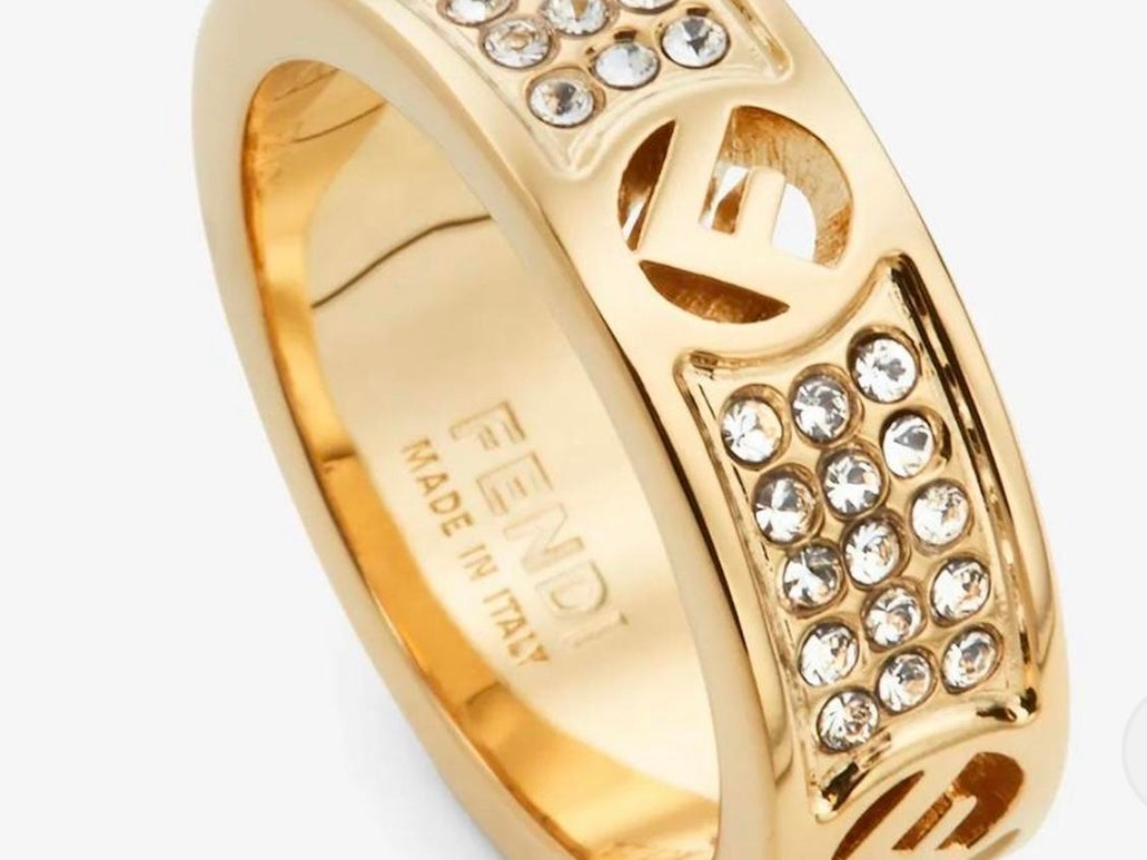 ANELLO FENDI CON STRASS