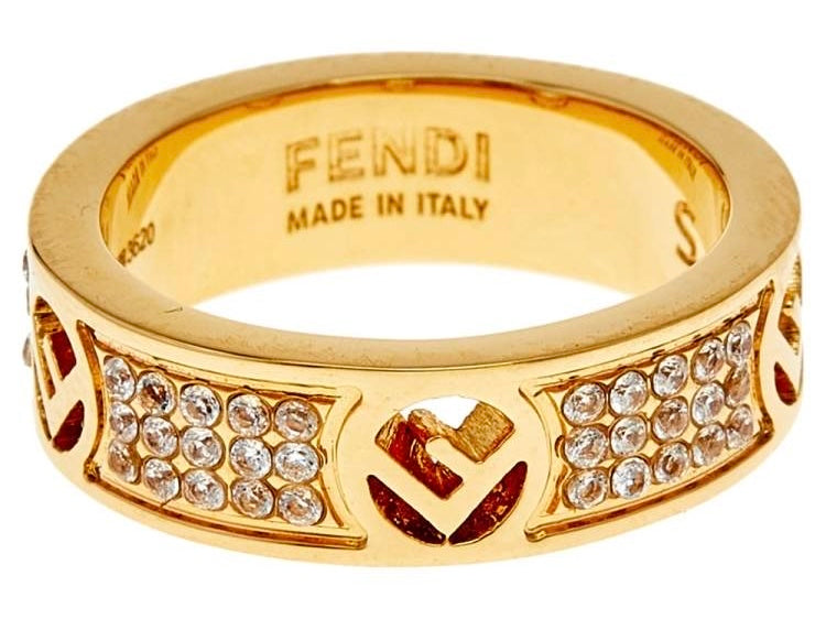 ANELLO FENDI CON STRASS
