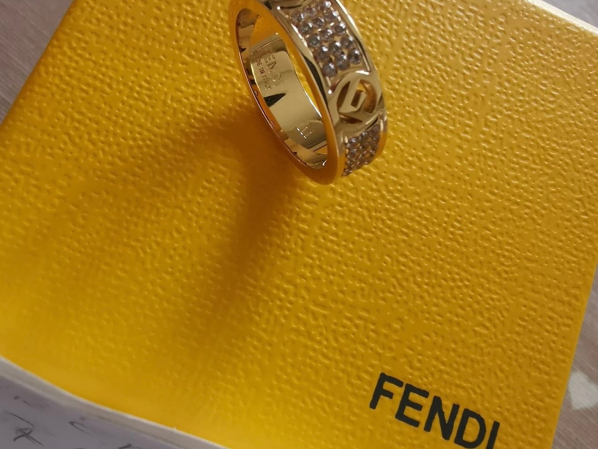 ANELLO FENDI CON STRASS