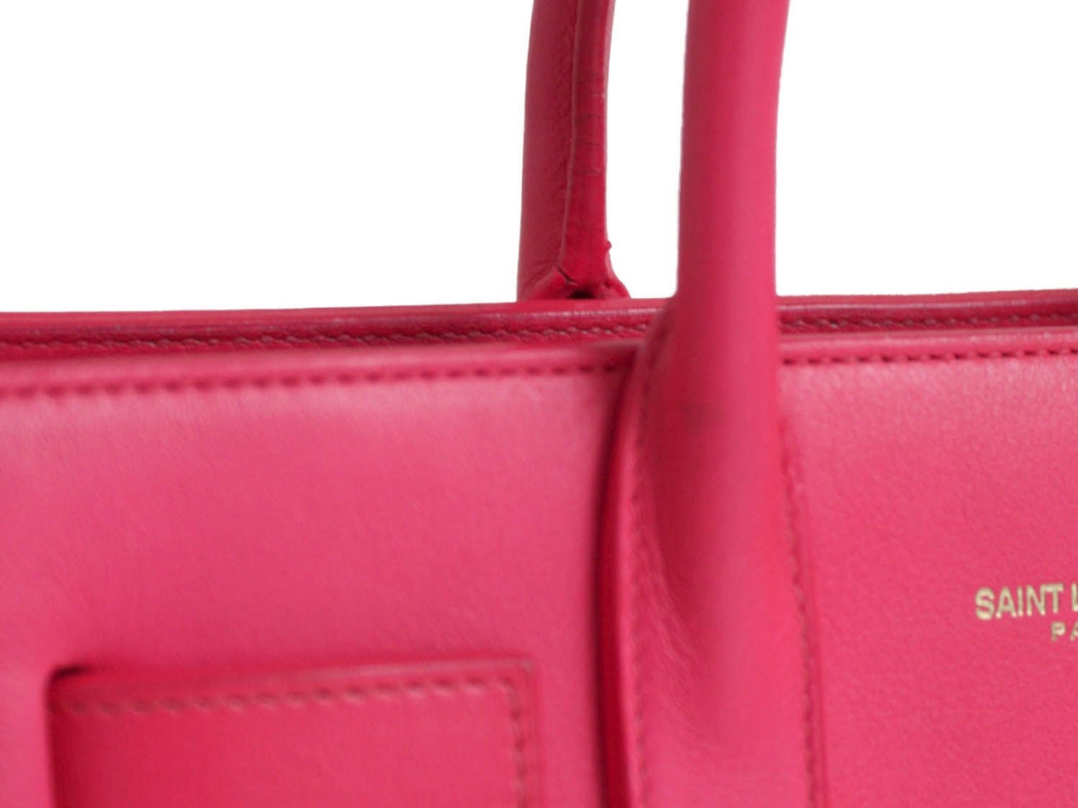 BORSA SAINT LAURENT SAC DE JOUR FLUO PINK
