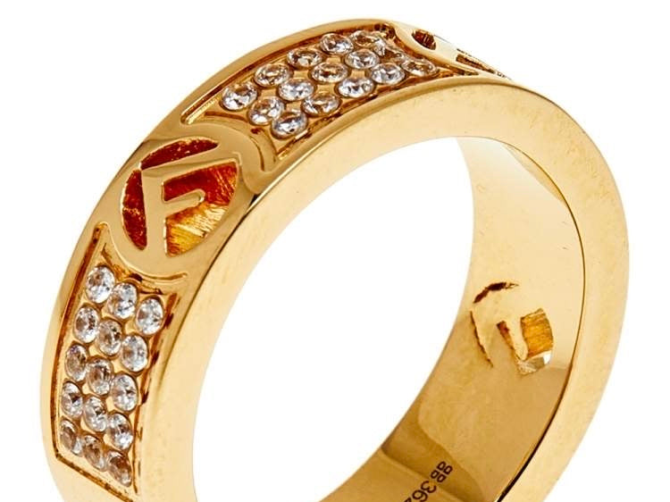 ANELLO FENDI CON STRASS