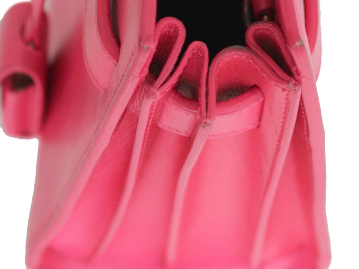 BORSA SAINT LAURENT SAC DE JOUR FLUO PINK