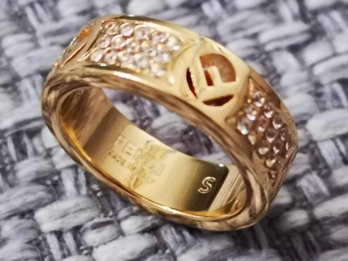 ANELLO FENDI CON STRASS