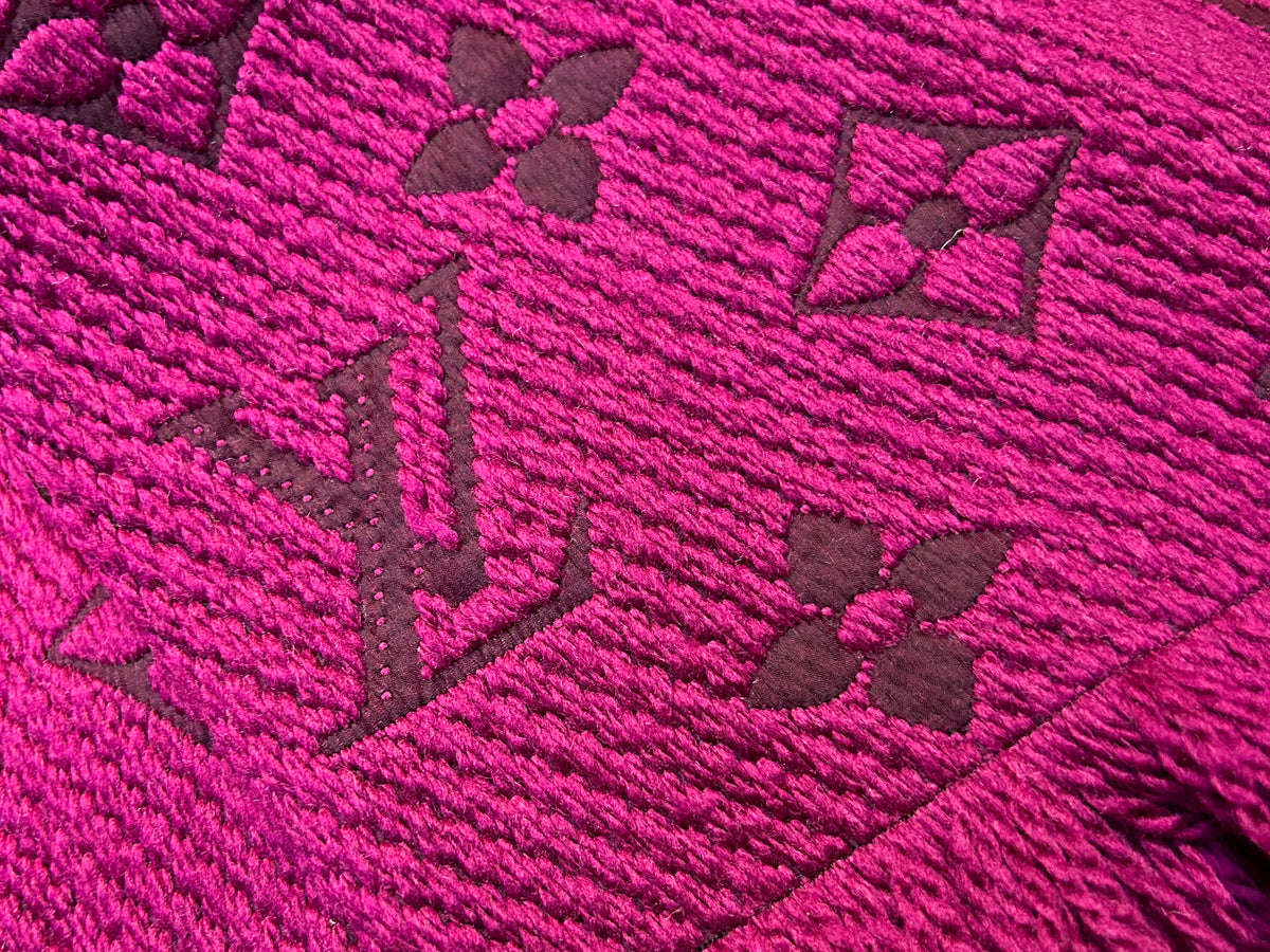 LOUIS VUITTON SCIARPA LOGOMANIA ROSA/VIOLA