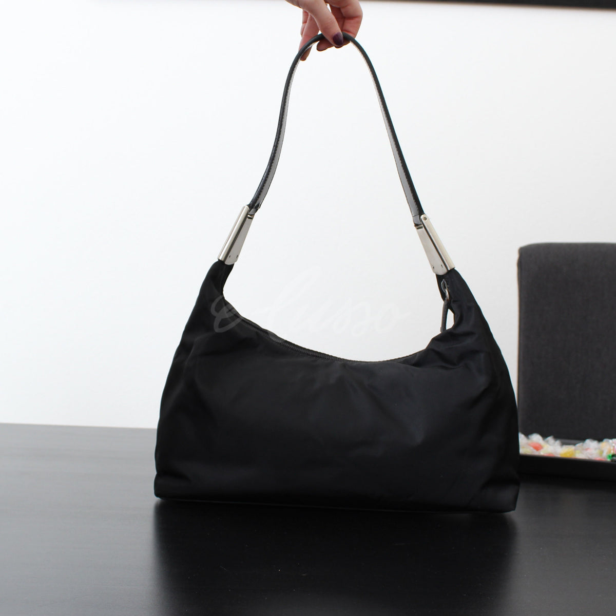 PRADA BORSA DA SPALLA TELA