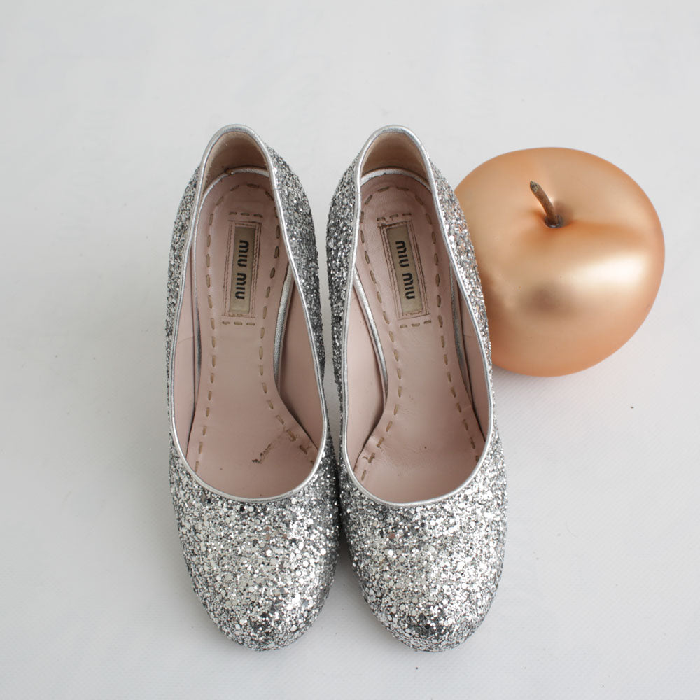 MIU MIU DECOLLETTE' PAILLETTES N.37