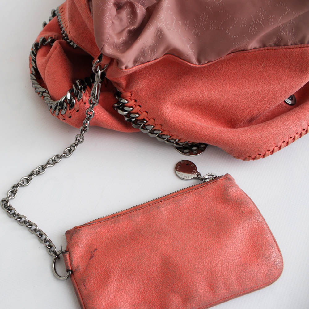 STELLA MCCARTNEY FALABELLA 2 CATENE ROSA SALMONE