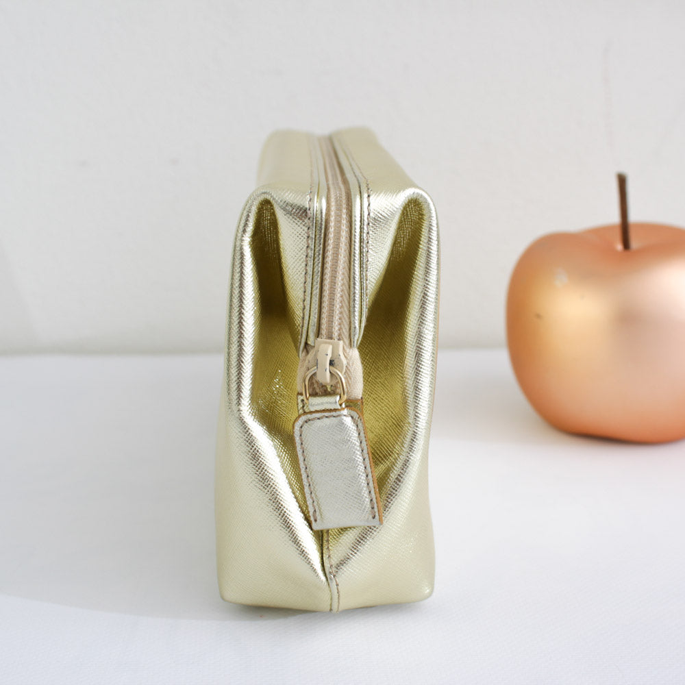 PRADA BEAUTY POCHETTE SAFFIANO ORO