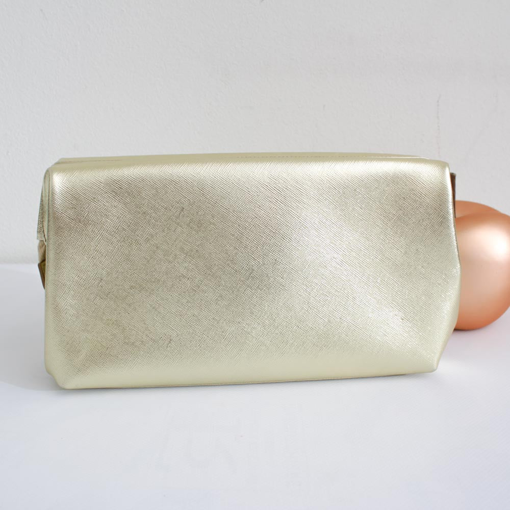 PRADA BEAUTY POCHETTE SAFFIANO ORO