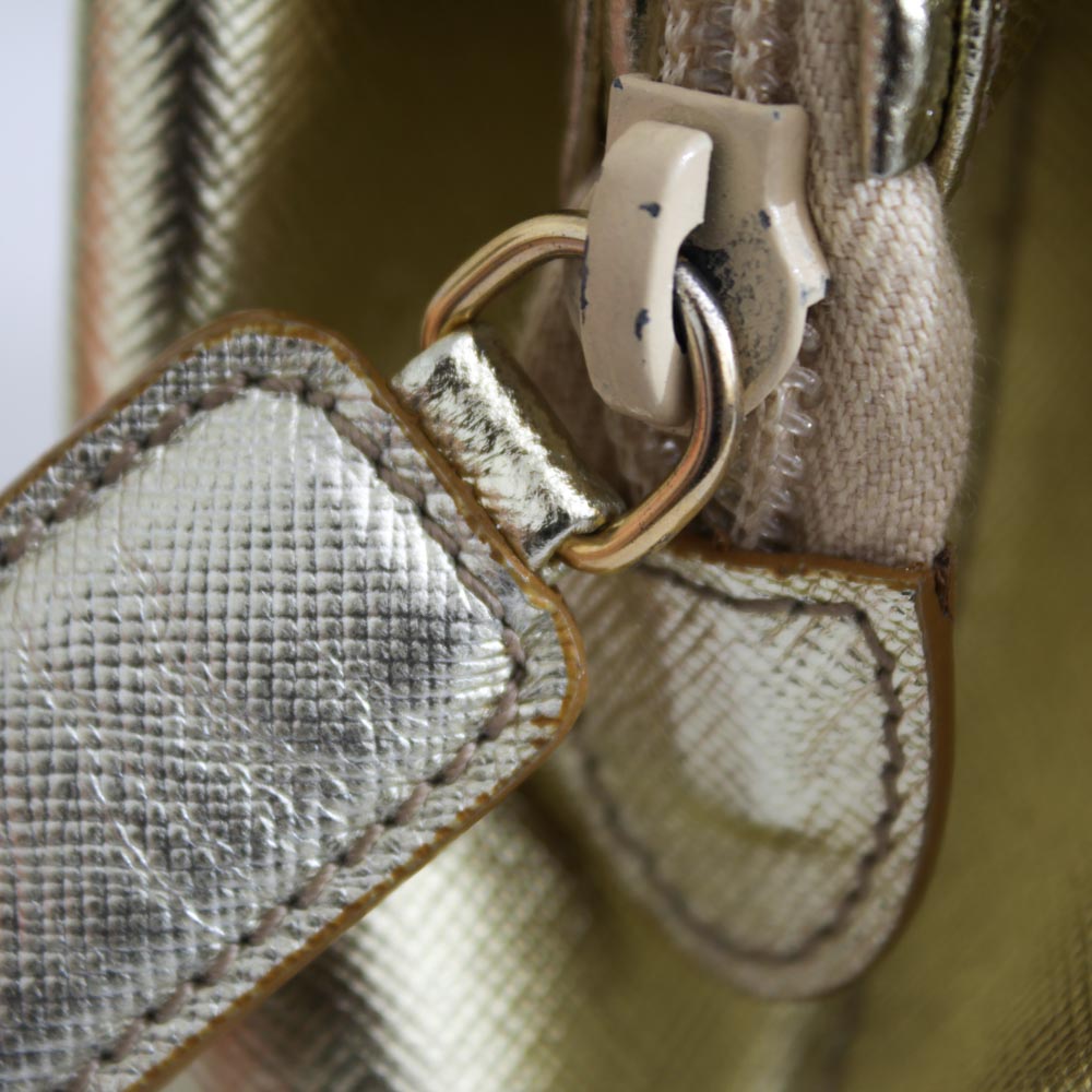 PRADA BEAUTY POCHETTE SAFFIANO ORO