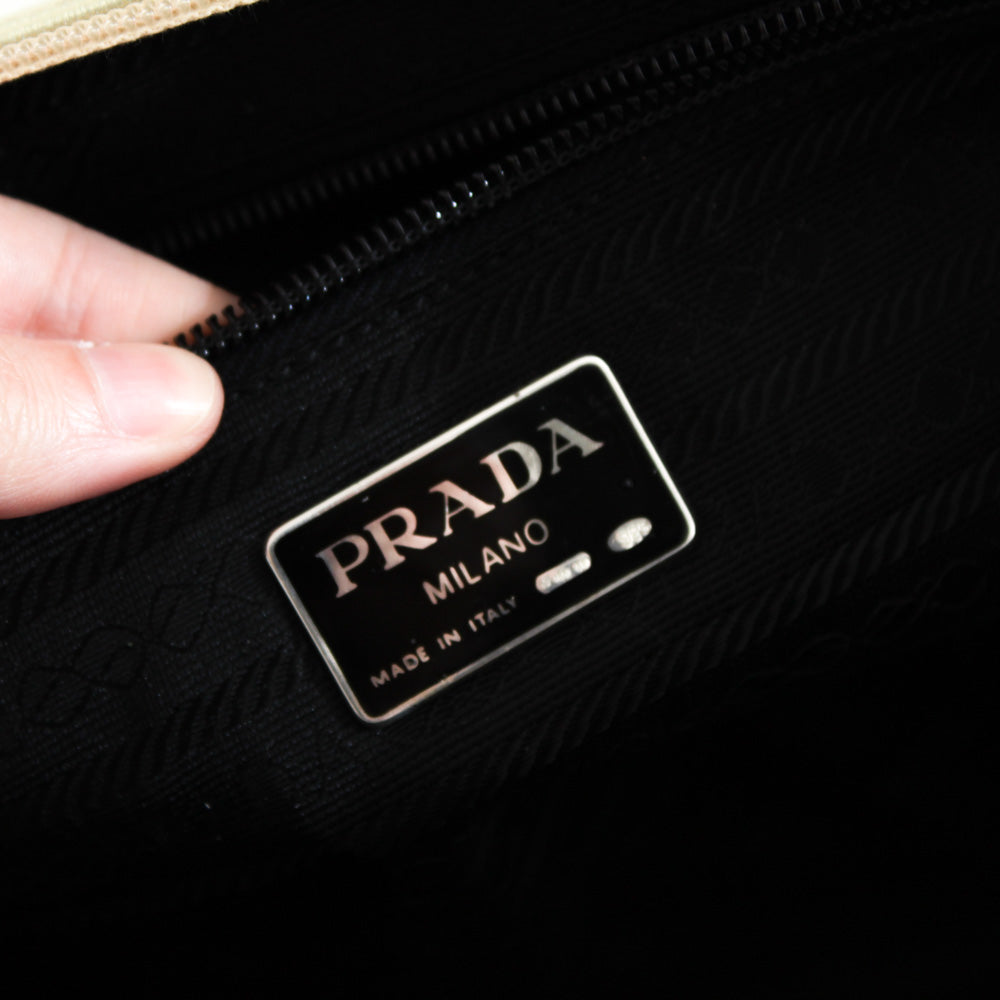 PRADA BEAUTY POCHETTE SAFFIANO ORO