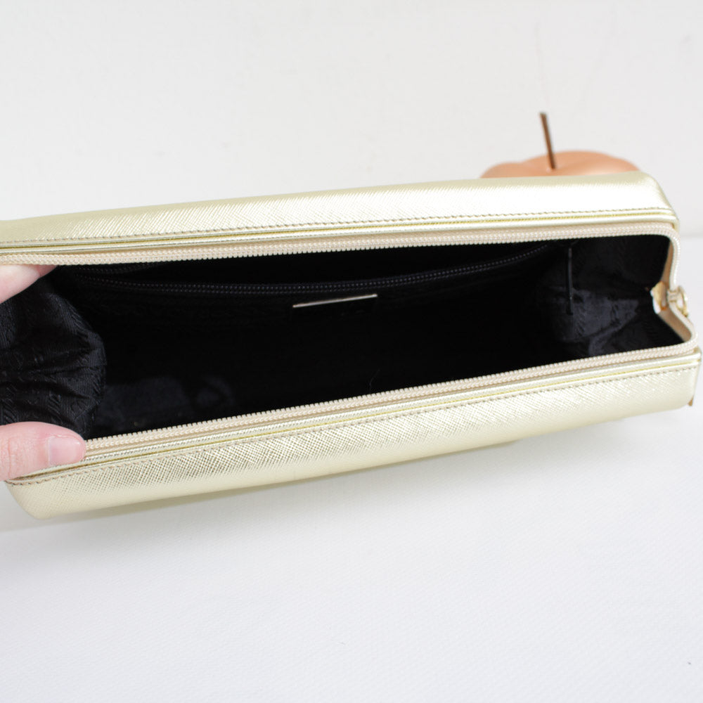 PRADA BEAUTY POCHETTE SAFFIANO ORO