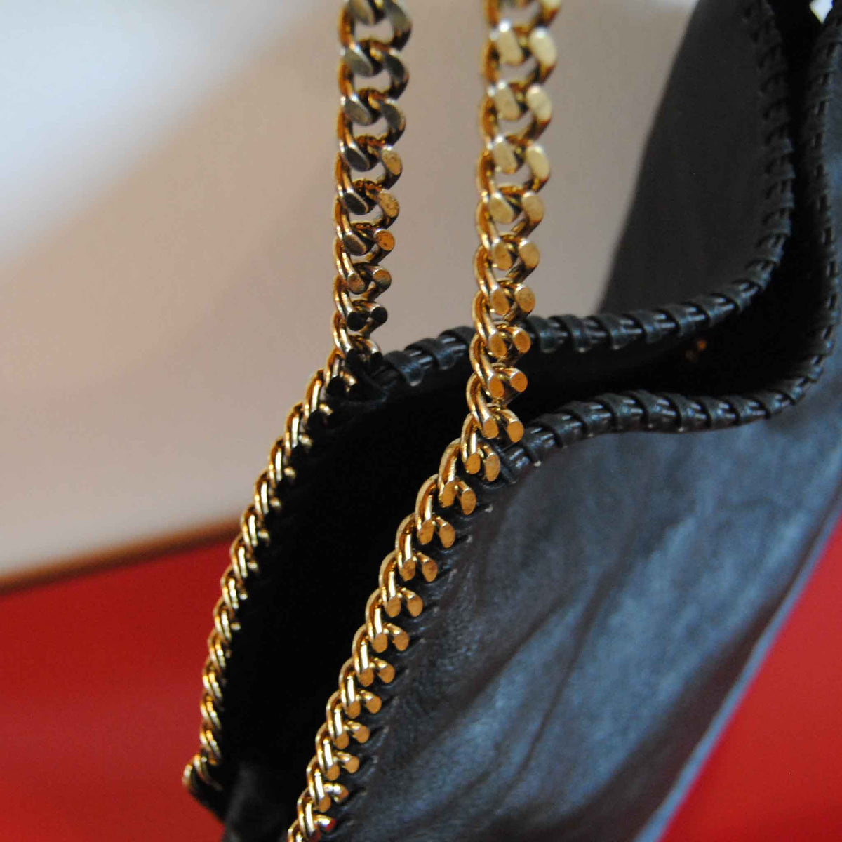 BORSA STELLA MCCARTNEY FALABELLA FOLD OVER TOTE NERA